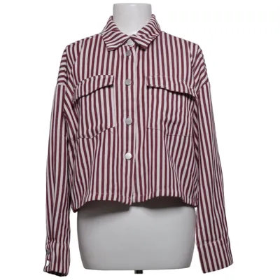 Oberhemd (Rot, Weiß) von Pieces Baumwolle, Polyester