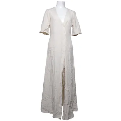 Robe longue (Beige) de Mango Coton, Lin, Viscose