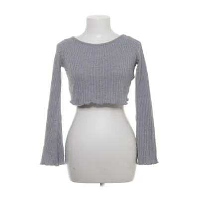 Crop top (Grå) från Bershka Bomull, Polyester