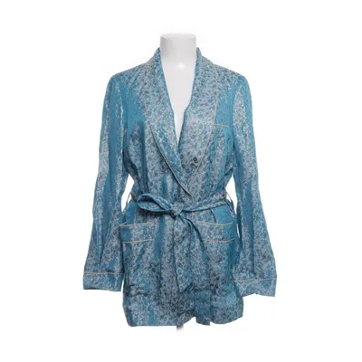 Blazer (Blauw, Wit) van H&M Studio Metallvezel, Polyester, Viscose