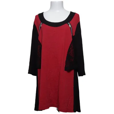 Dress (Red, Black) from Kanok Elastane, Viscose