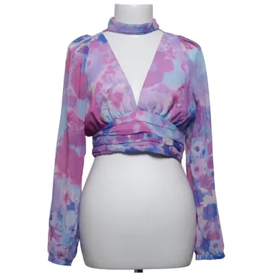 Crop Top (Pink, Lila, Blau) von Zara Polyester