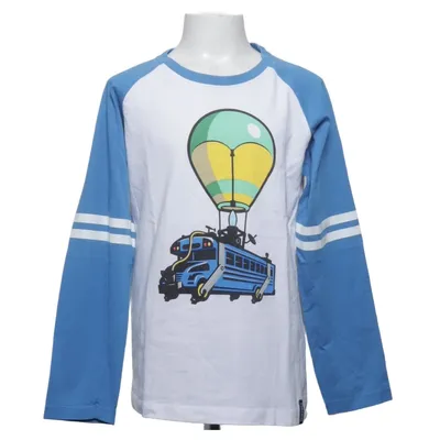 T-shirt (Blå, Hvid, Flerfarvet) fra Fortnite Bomuld