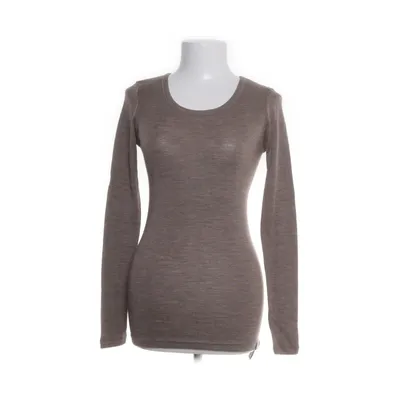 Long sleeve T-shirt (Gray, Brown) from Dilling Merino wool