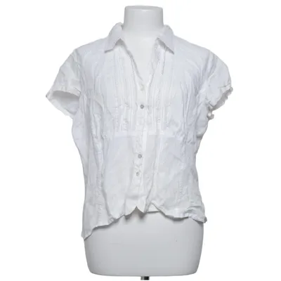 Chemise à manches courtes (Blanc) de Gerard Darel Coton, Lin