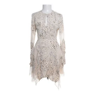 Jurk (Beige, Meerkleurig) van Reiss Polyamide, Polyester, Viscose