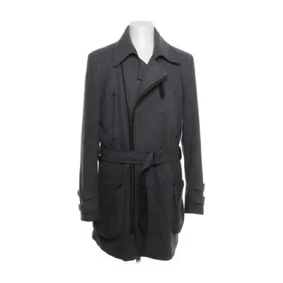 Frakke (Grå) fra Emilio Polyester, Uld