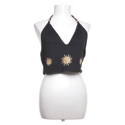 Haltertop (Zwart) van Romwe Elastaan, Polyester