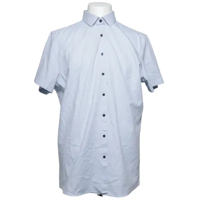 Short sleeve shirt (Blue) from Olymp Cotton, Elastane, Polyester