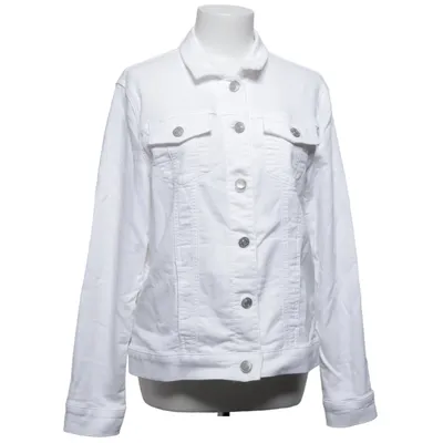 Veste en jean (Blanc) de Buffalo David Bitton Coton, Élasthane, Polyester
