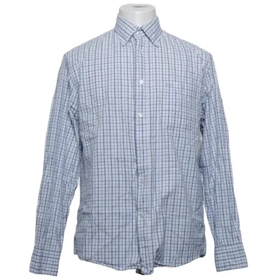 Buttondownskjorte (Hvid, Blå) fra Redwood Outdoor Sportswear Bomuld