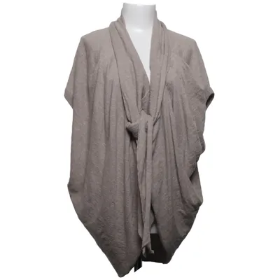 Slå om-cardigan (Beige) fra Nitto Bomuld, Linned