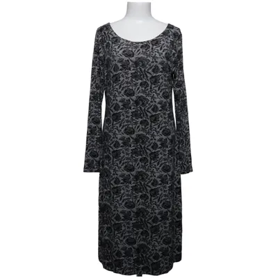 Jurk (Zwart, Wit) van Vera Velour Elastaan, Viscose