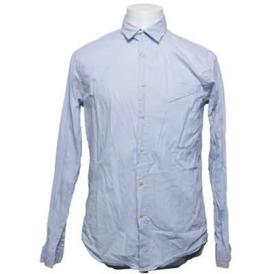 Shirt (Blue, White) from Folk Cotton