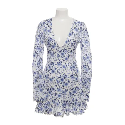 Jurk (Blauw, Wit, Meerkleurig) van Selma Omari x Na-KD Katoen, Viscose