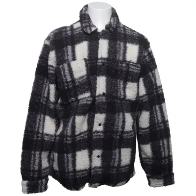 Overshirt (Black, White) from New Look Men Polyester