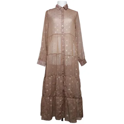 Robe chemise (Marron, Or) de Samar Moda Polyester
