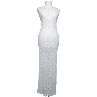 Kjole (Hvid) fra Divided by H&M Elastan, Polyester