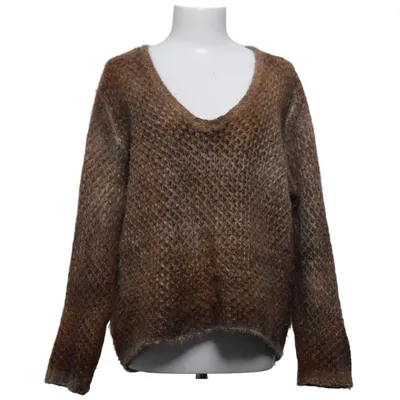 Sweater (Brown, Gray) from Avant Toi Angora, Cashmere, Polyamide