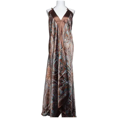 Jurk (Bruin, Blauw, Oranje) van Urban Nomad Polyester