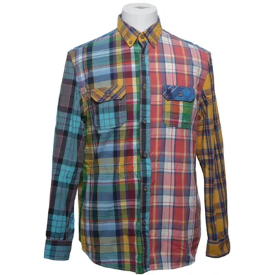 Flanellhemd (Blau, Gelb, Mehrfarbig) von Desigual Baumwolle