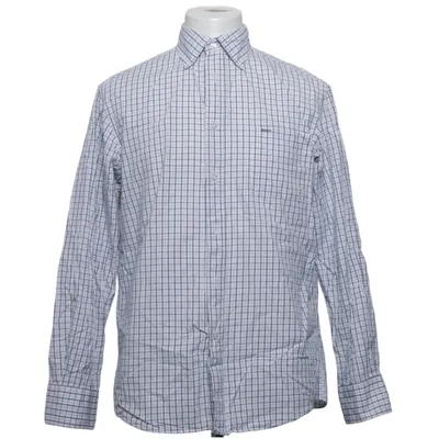 Buttondownskjorte (Hvid, Blå) fra Redwood Outdoor Sportswear Bomuld