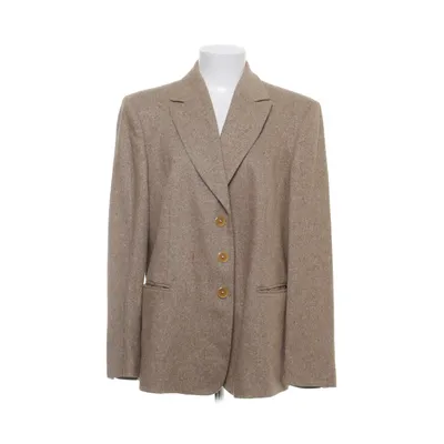 Coat (Beige) from Hucke Silk, Wool