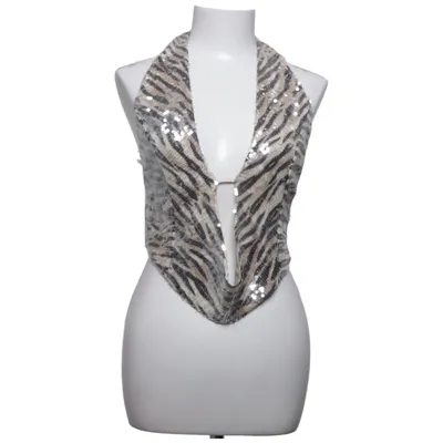Halterneck top (Beige, Sort) fra Loavies