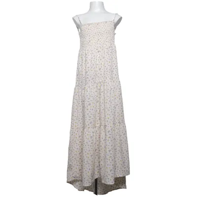 Maxi jurk (Wit, Meerkleurig) van Basic Needs by Name It Elastaan, Gerecycled polyester