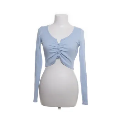 Cardigan (Blauw) van Bershka Katoen, Polyester, Elastaan