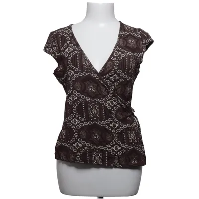 Wrap top (Brown) from Tippy Elastane, Viscose