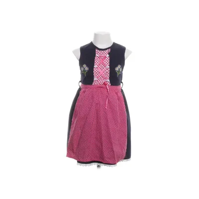 Dirndl (Blauw, Meerkleurig) van Leni Tracht Katoen