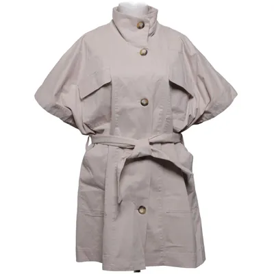 Kleid (Beige) von Rabens Saloner Elasthan, Bio-Baumwolle