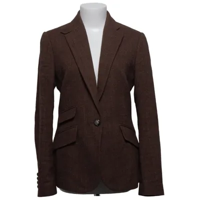 Blazer (Brown) from Lauren Ralph Lauren Cotton, Linen, Wool