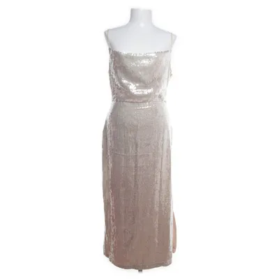 Cocktailklänning (Beige, Silverfärgad) från Pretty Lavish Elastan, Polyester
