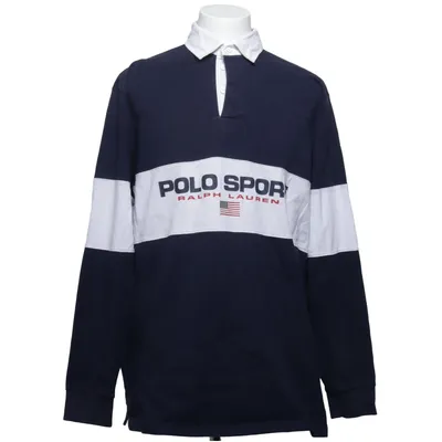 Rugbytröja (Blå, Vit) från Polo Ralph Lauren Bomull