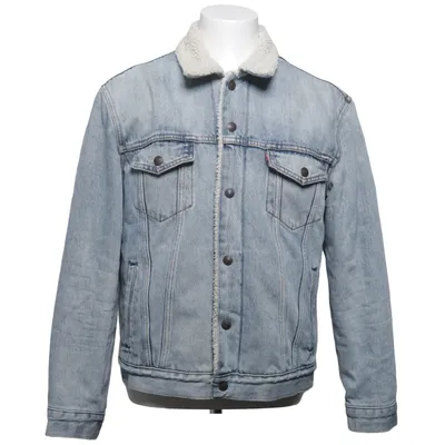 Veste en jeans fourrée (Bleu) de Levi's Premium Coton, Fausse fourrure