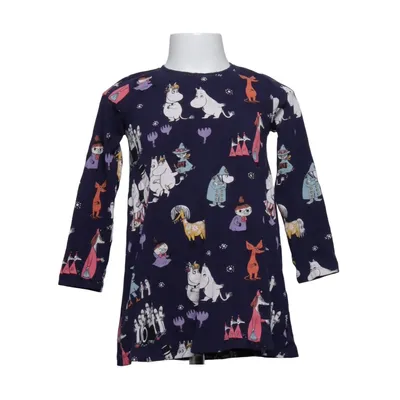 Klänning (Blå, Flerfärgad) från Moomin by Lindex Bomull, Elastan