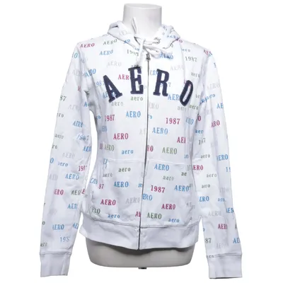 Hoodie (White, Multicolored) from Aéropostale Cotton, Polyester