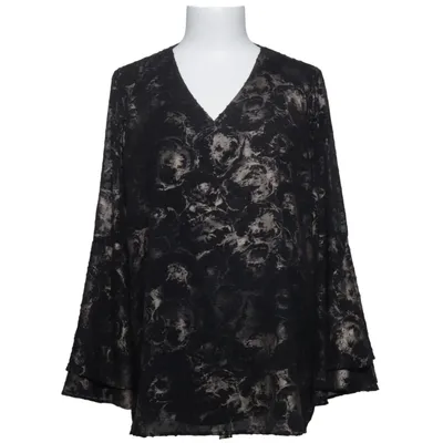 Blouse (Noir, Beige) de Alfani Polyester