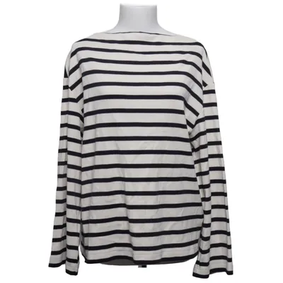 T-shirt à manches longues (Blanc, Bleu) de COS Coton