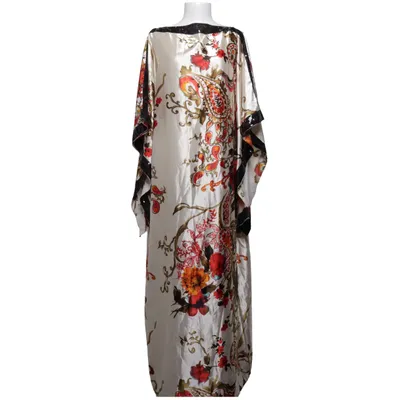 Maxi dress (White, Multicolored) from Lin Lin