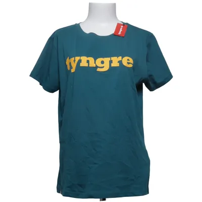 T-shirt (Blå, Gul) fra Tyngre Bomuld
