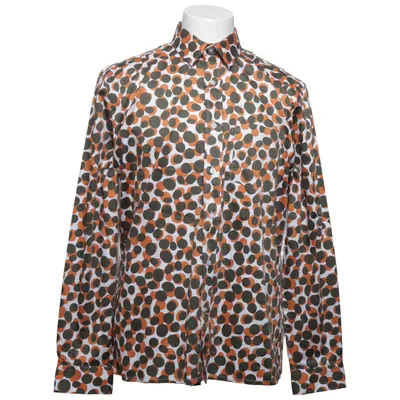 Chemise (Blanc, Vert, Orange) de Lindbergh White Coton, Élasthane