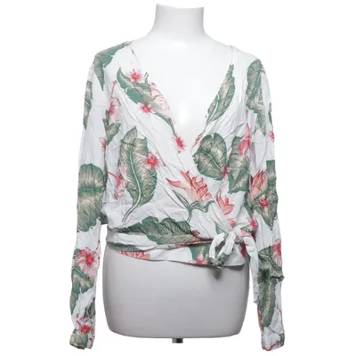Wrap blouse (White, Green, Pink) from Roxy Viscose