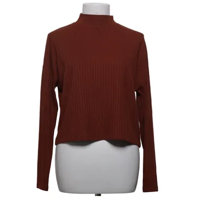 Top (Braun) von Stradivarius Basics Elasthan, Polyester, Viskose