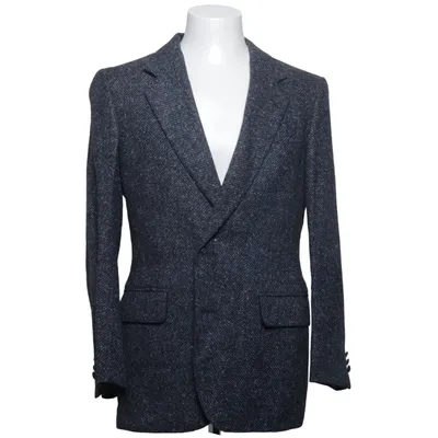 Blazer (Grijs) van Oscar Jacobson Zijde, Viscose, Wol