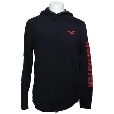 Hoodie (Black, Red) from Hollister Cotton