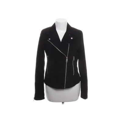 Leren jack (Zwart) van Jofama Leer, Polyester, Zijde