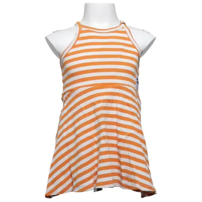 Dress (White, Orange) from Mini Rodini Elastane, Organic cotton